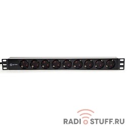5bites PDU919P-02 Блок розеток / PVC / 1U / 19" / 2M*3G*1.5MM2 / VDE