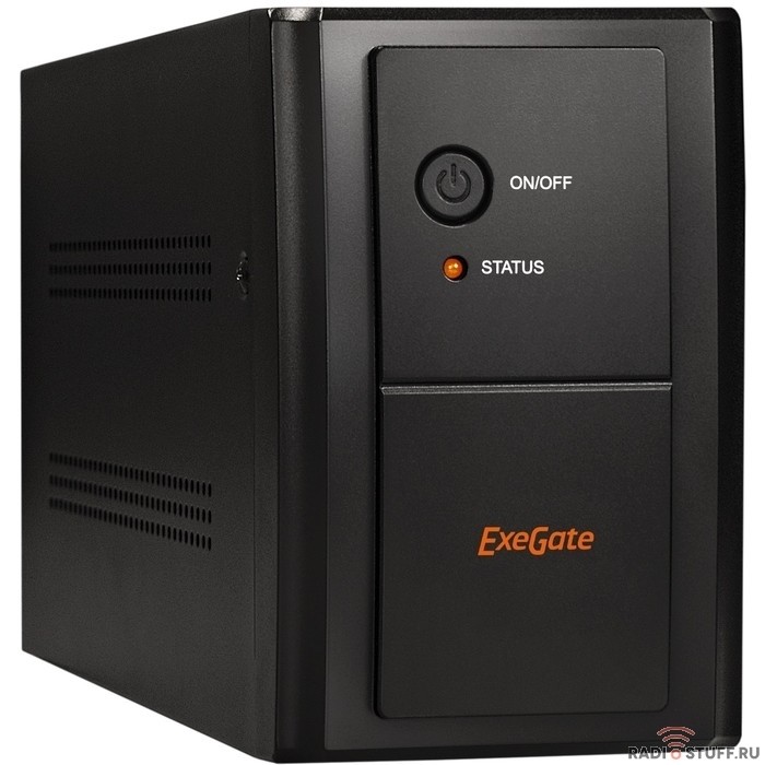 Exegate EP285490RUS ИБП ExeGate SpecialPro UNB-1200.LED.AVR.EURO.RJ.USB <1200VA/750W, LED, AVR, 4 евророзетки, RJ45/11, USB, Black>