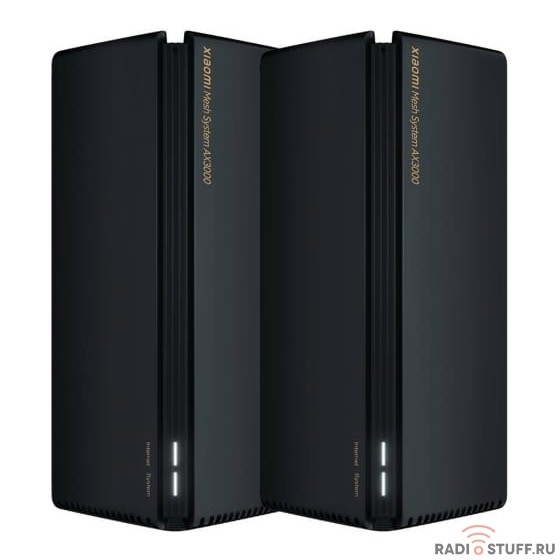 Xiaomi DVB4287GL Маршрутизатор Xiaomi Mesh System AX3000 RA82 (DVB4287GL) (2-pack) Black (743221)