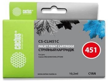 Картридж CYAN 10.2ML CS-CLI451C CACTUS