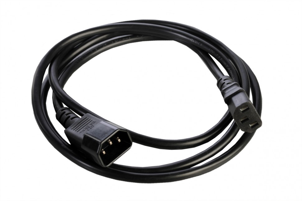 Шнур питания с заземлением IEC 60320 C13/IEC 60320 C14, 10 А / 250 В (3 × 1,0), длина 3 м