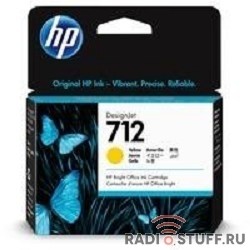 Картридж струйный HP 712 3ED69A желтый (29мл) для HP DJ Т230/630