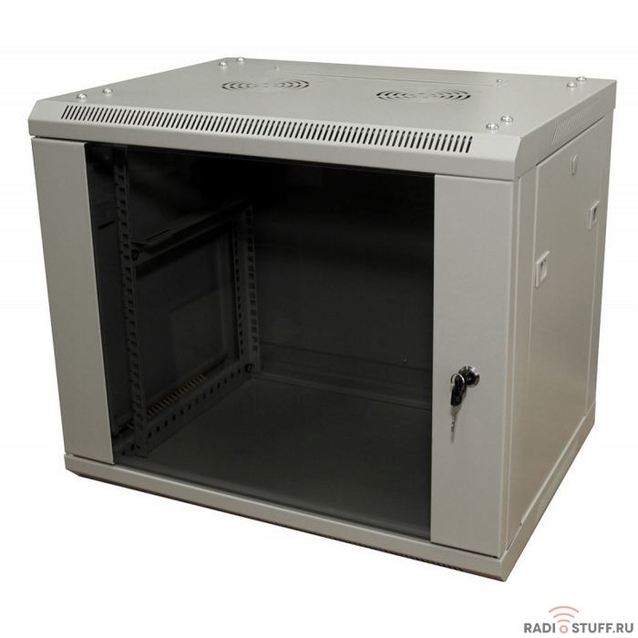 Шкаф телекоммуникационный, 6U, (600х450мм), черный, 5bites