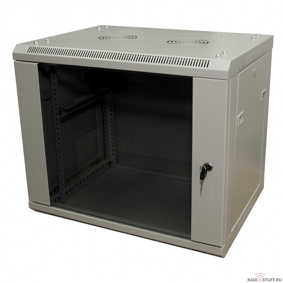 Шкаф телекоммуникационный, 9U, (600х450мм), серый, 5bites 