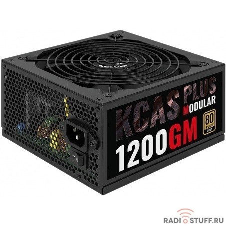 Блок питания Aerocool KCAS PLUS 1200GM V2,  1200Вт,  140мм,  черный, retail [acpg-kpk2fec.12]