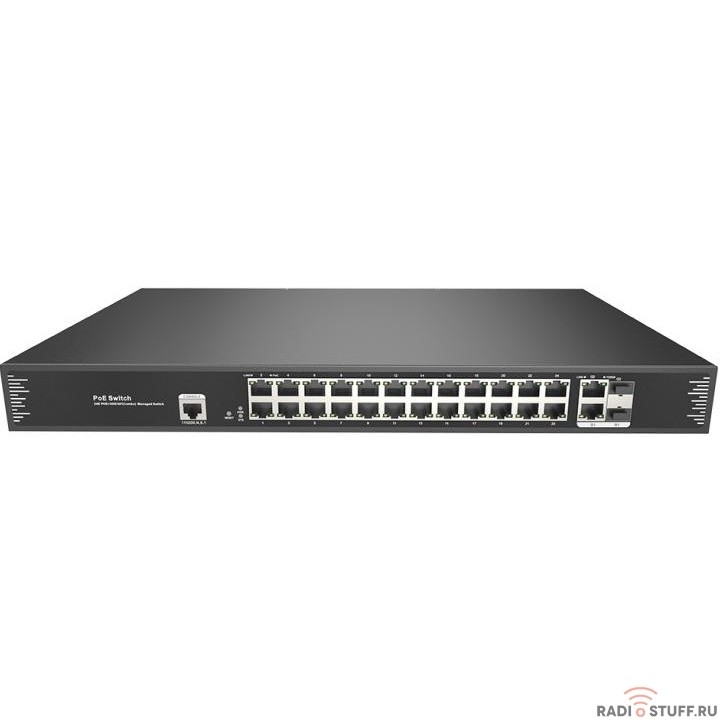 Just JT-POE31024PFM Интеллектуальный управляемый 26 портовый PoE коммутатор L2 уровня
