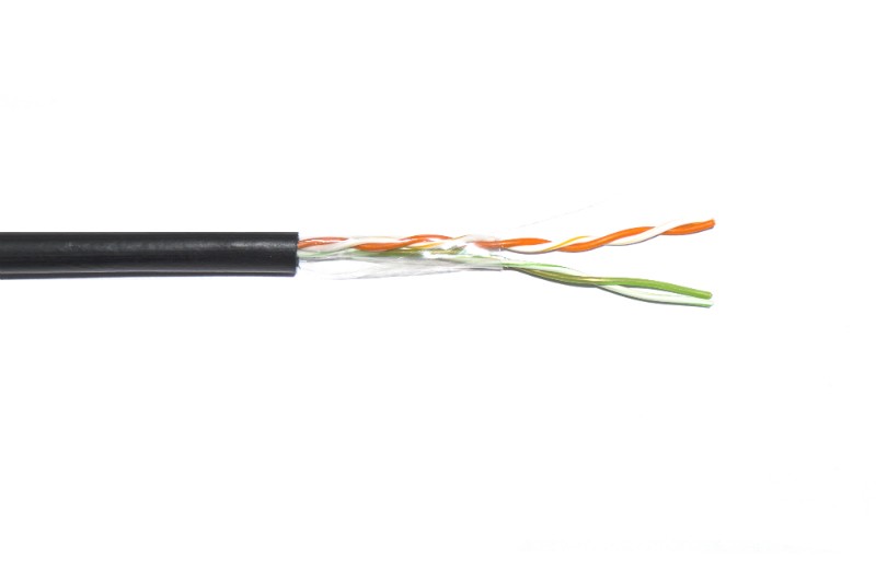 Кабель Skynet Premium UTP2 cat.5е, одножильный / 305м / Cu / для наружных работ / черный