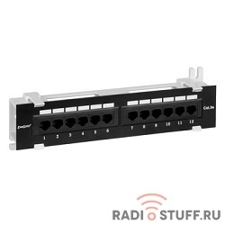 Патч-панель настенная, UTP, 12 портов, cat.5e, Dual Type, Exegate