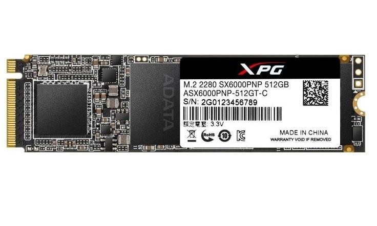 SSD жесткий диск M.2 2280 512GB ASX6000PNP-512GT-C ADATA