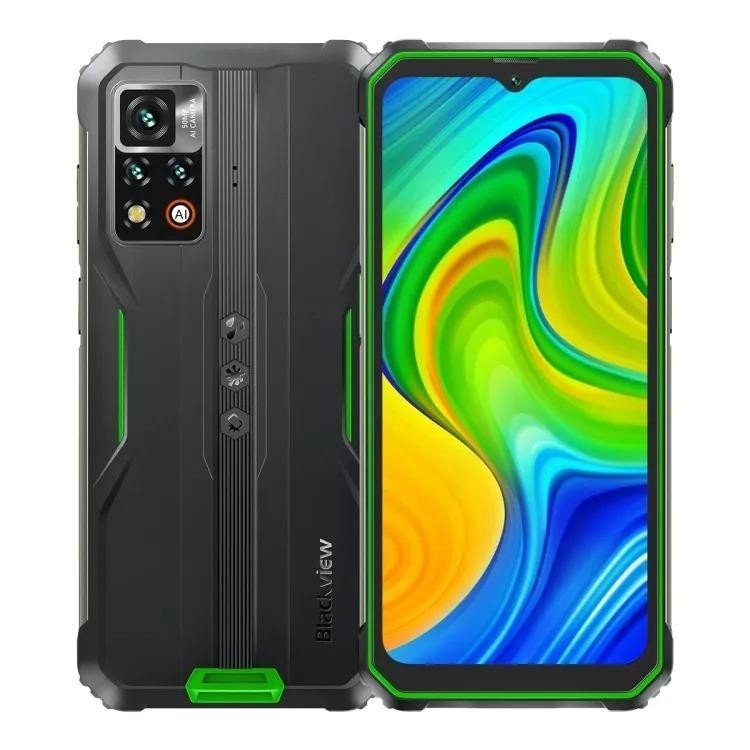Смартфон BLACKVIEW Blackview BV9200 GREEN 256 Гб RAM 8Гб зеленый Наличие WiFi Наличие 3G LTE Наличие 4G OS Android 12.0/Screen  6.6" 1080 x 2408 IPS-LCD Dual SIM 1xUSB type C Камера 50MP+8MP 16MP Batt