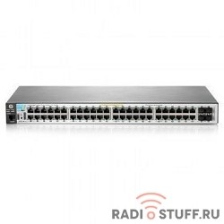 J9772A HP коммутатор HPE 2530-48G-PoE+ управляемый 19U 48x10/100/1000BASE-T