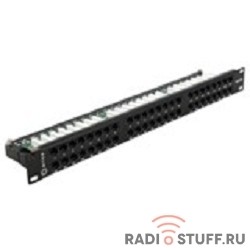 Патч-панель UTP, 19", 1U, cat.5e, 48 портов, Dual Type, 5bites 