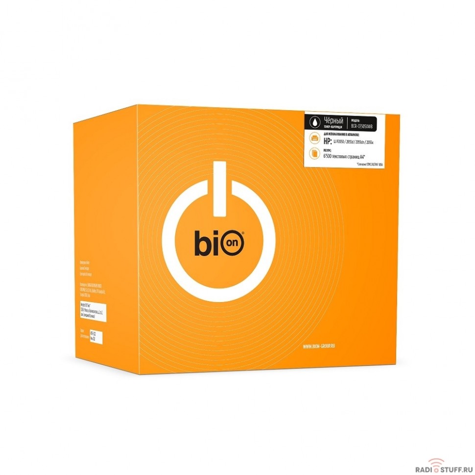 Bion CE505X-WB Картридж для HP LaserJet P2055/P2035 (6500  стр.), Черный, белая коробка