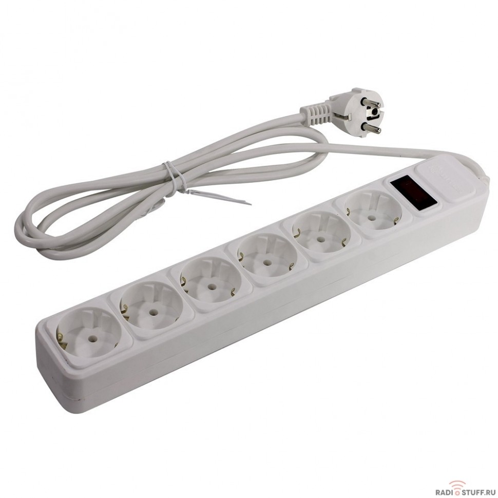 5bites SP6W-130 Сетевой фильтр  6S / 3*0.75MM2 / 3M / WHITE