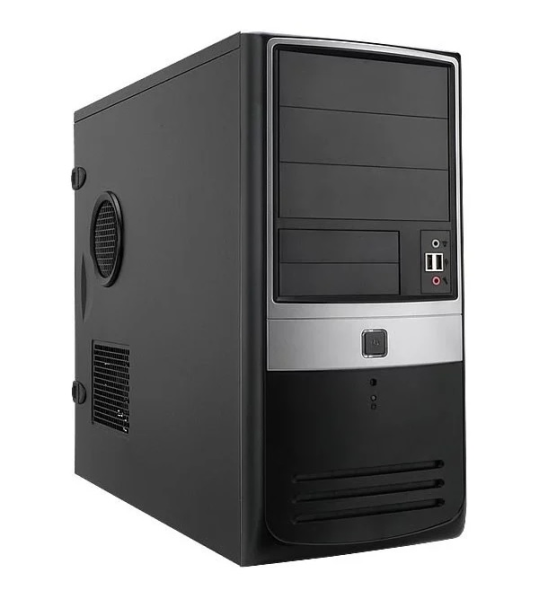 Mini Tower InWin EMR003 Black/Graphite  450W(RB-S450HQ70) 2 *USB+AirDuct+Audio mATX